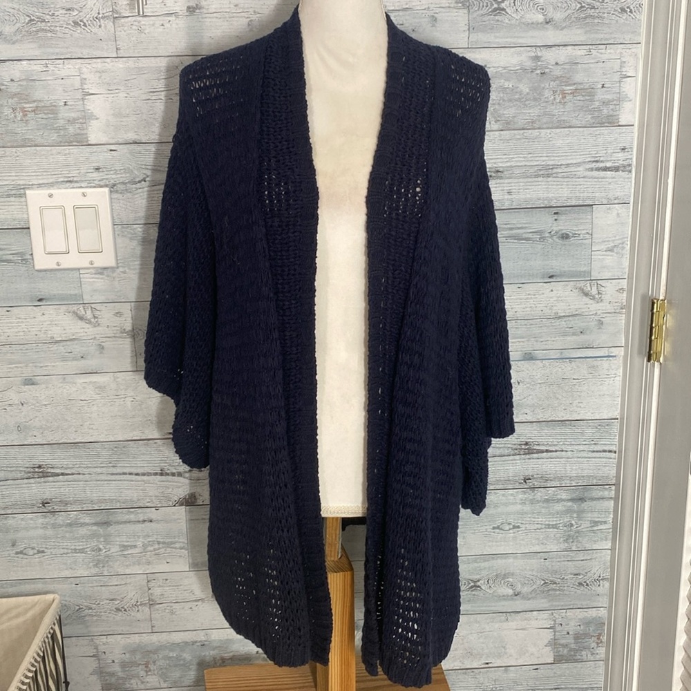 CALYPSO ST. BARTH BLUE CARDIGAN SWEATER